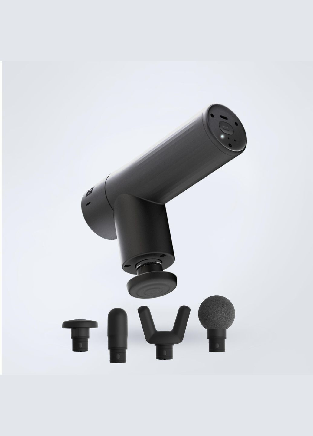 Перкуссионный Массажер Массажный Пистолет для Мышц Gun USB 4 Насадки Ручной Аккумуляторный Черный APTONIA (336550206)