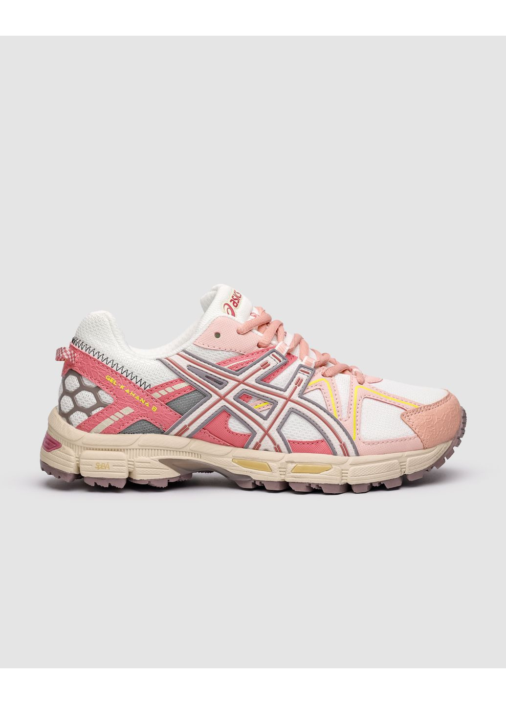 Рожеві Осінні кросівки чоловічі asics gel kahana 8 white / pink асікс гель кахано 8 No Brand