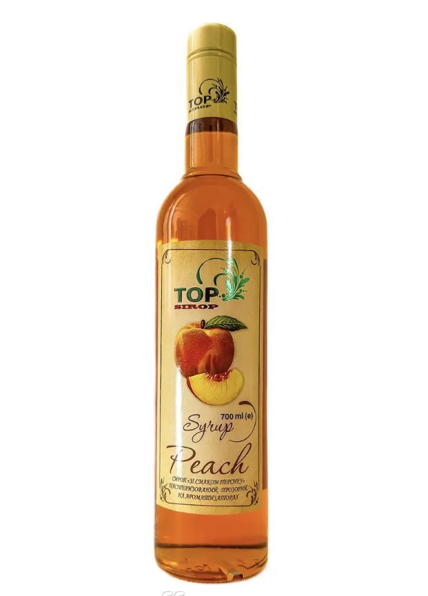Сироп "Персиковый" 0,9 л ТМ "TOP Sirop" No Brand (366737535)