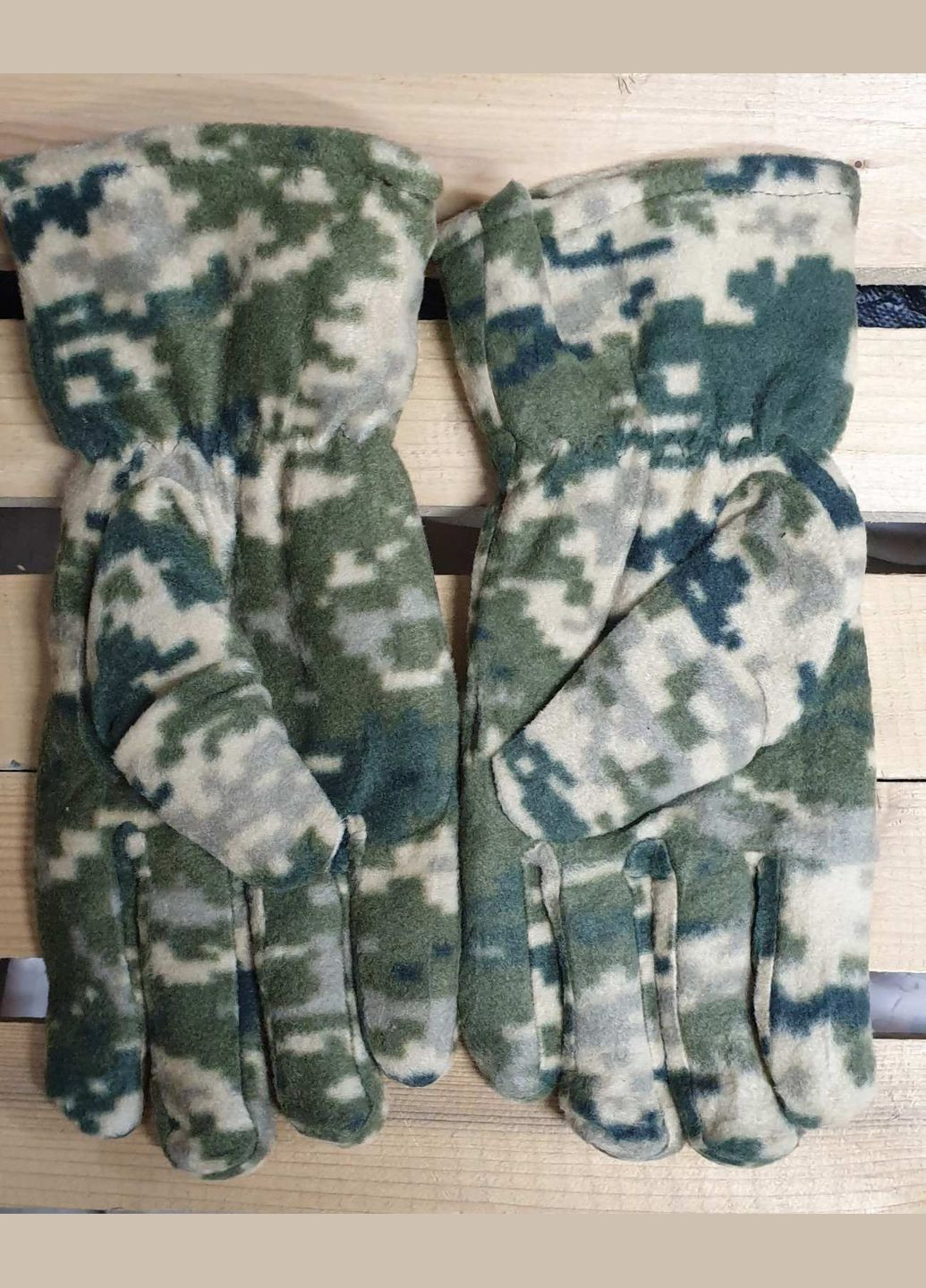 Двойные флисовые мужские перчатки, большой размер No Brand (302752416)