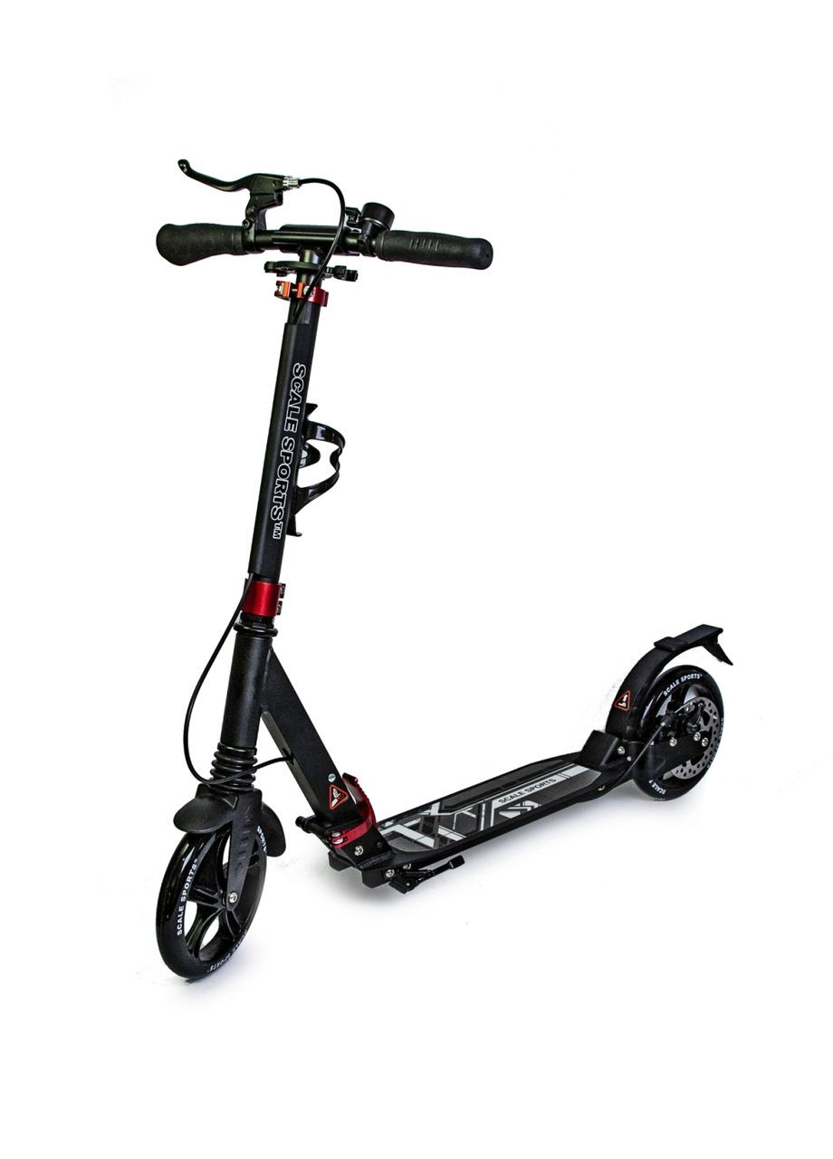 Двоколісний самокат, складане кермо, ручне гальмо. Black. (SS-04 чорний) Scale Sports (340911020)