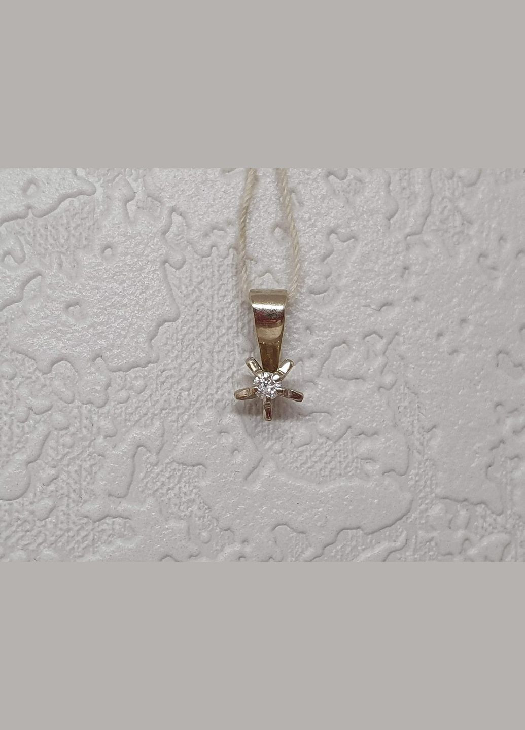 Золота підвіска з діамантом. 0В410329236/21 No Brand (314806420)