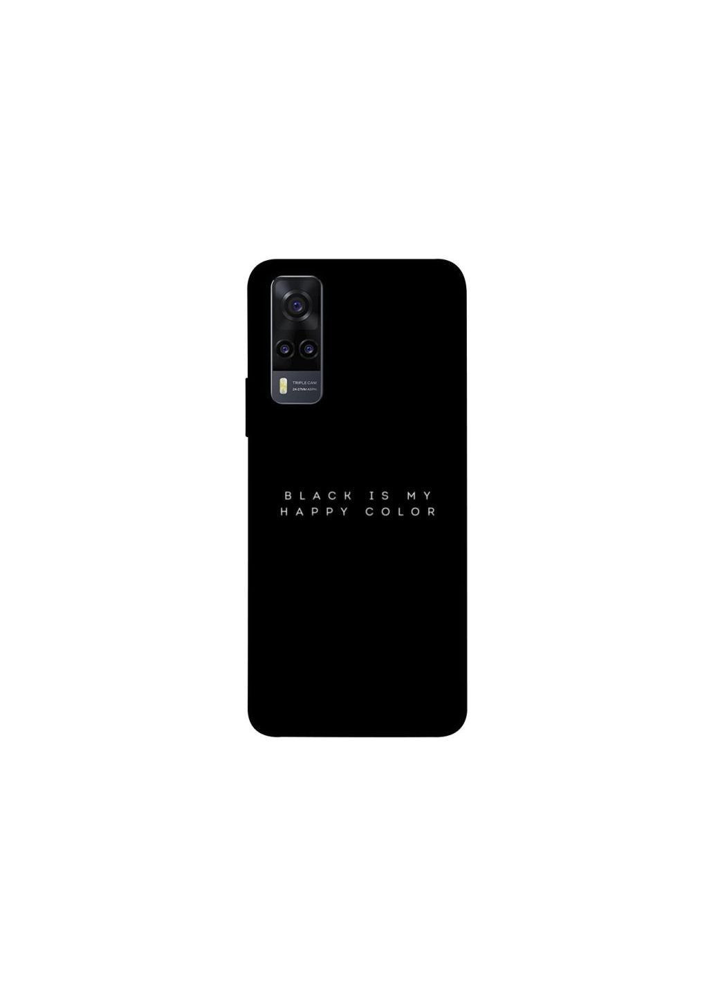 Чохол на Vivo Y31 Black color Frontalka (363895135)