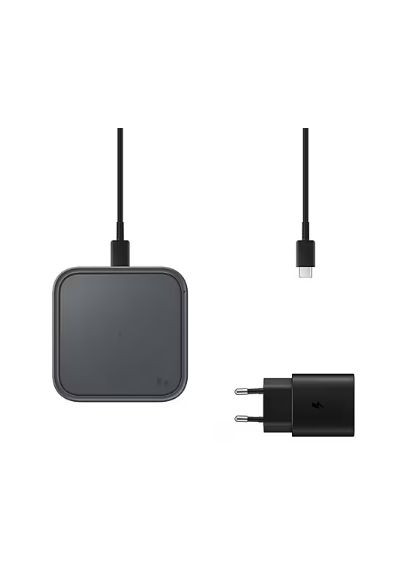 Бездротовий зарядний пристрій 15W Wireless Charger Pad with TA Dark Gray (EP-P2400TBEGEU) Samsung (373003933)
