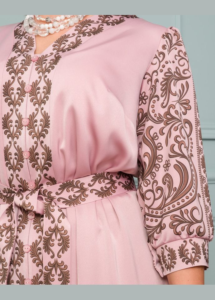 Темно-розовое платье 14550-3 Alenka Plus