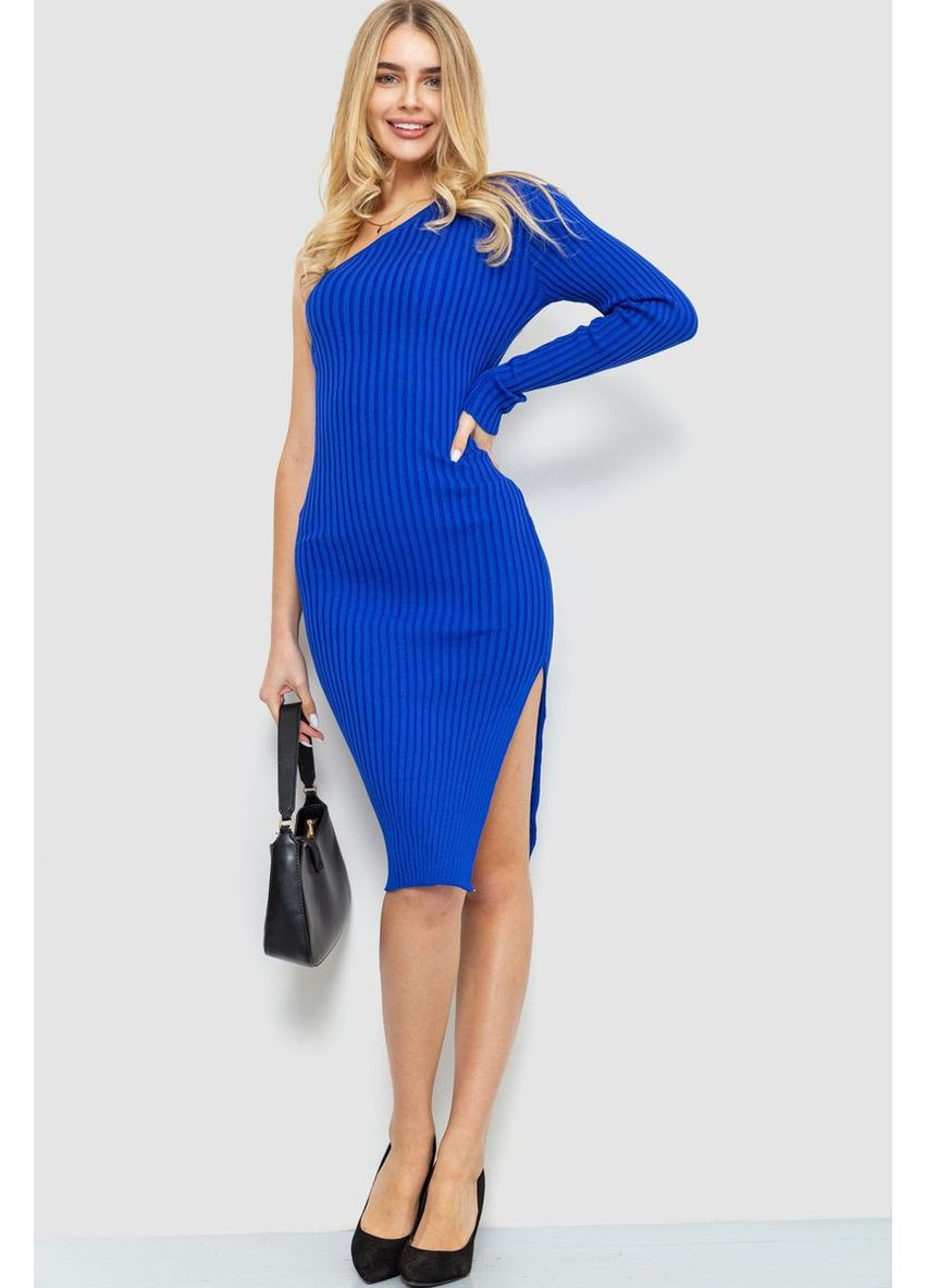 Світло-синя повсякденний сукня в'язана, 204r174 Ager однотонна