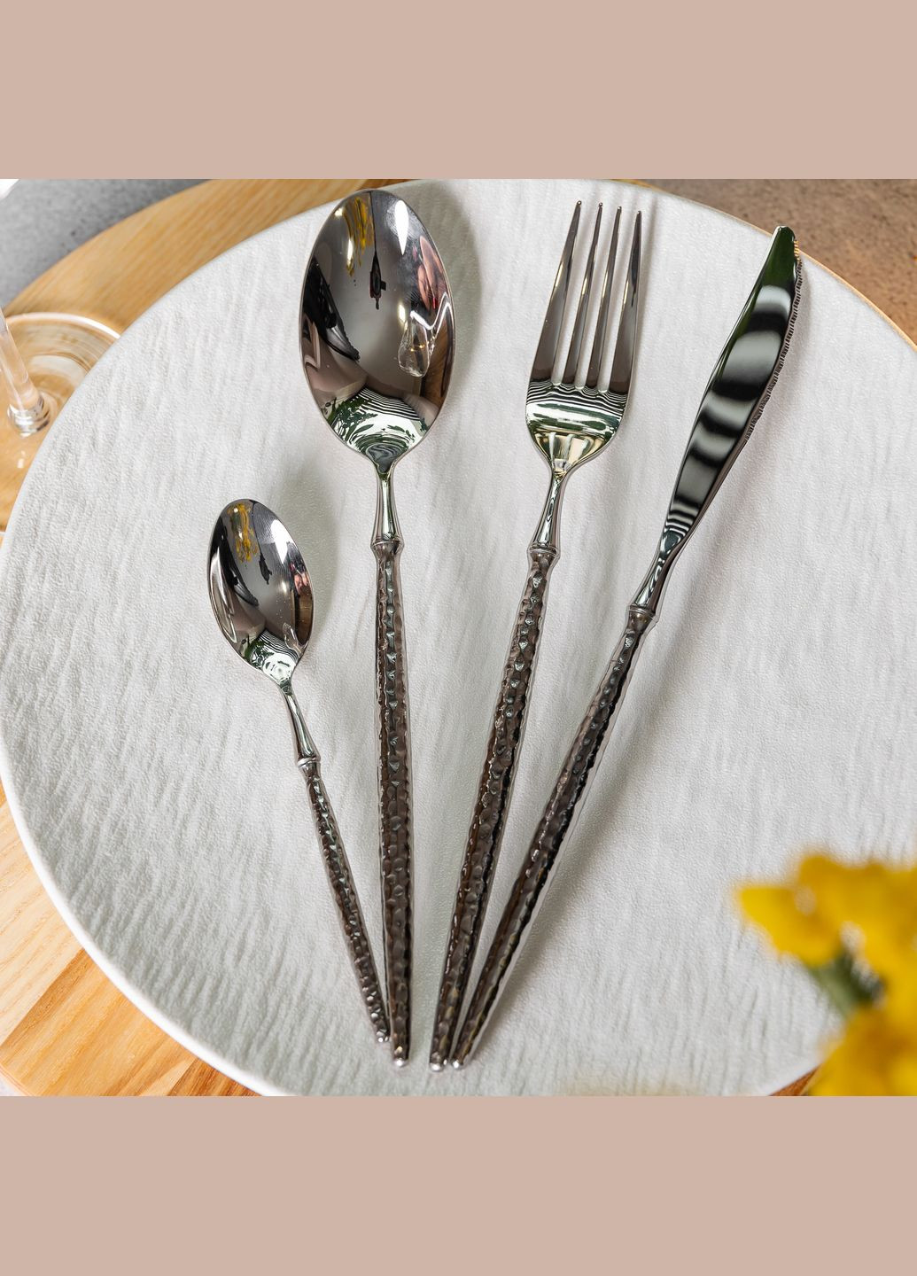 Набор столовых приборов Elit из нержавеющей стали на 6 персон, хром. Yiwu (324234902)