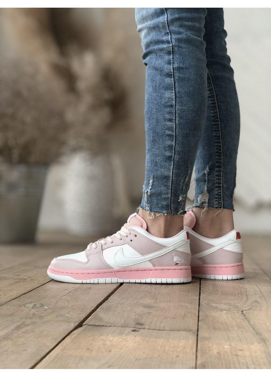 КРОСІВКИ ЖІНОЧІ NIKE SB DUNK LOW PINK BIRD НАЙК СБ ДАНК No Brand рожеві демісезони (368855810)