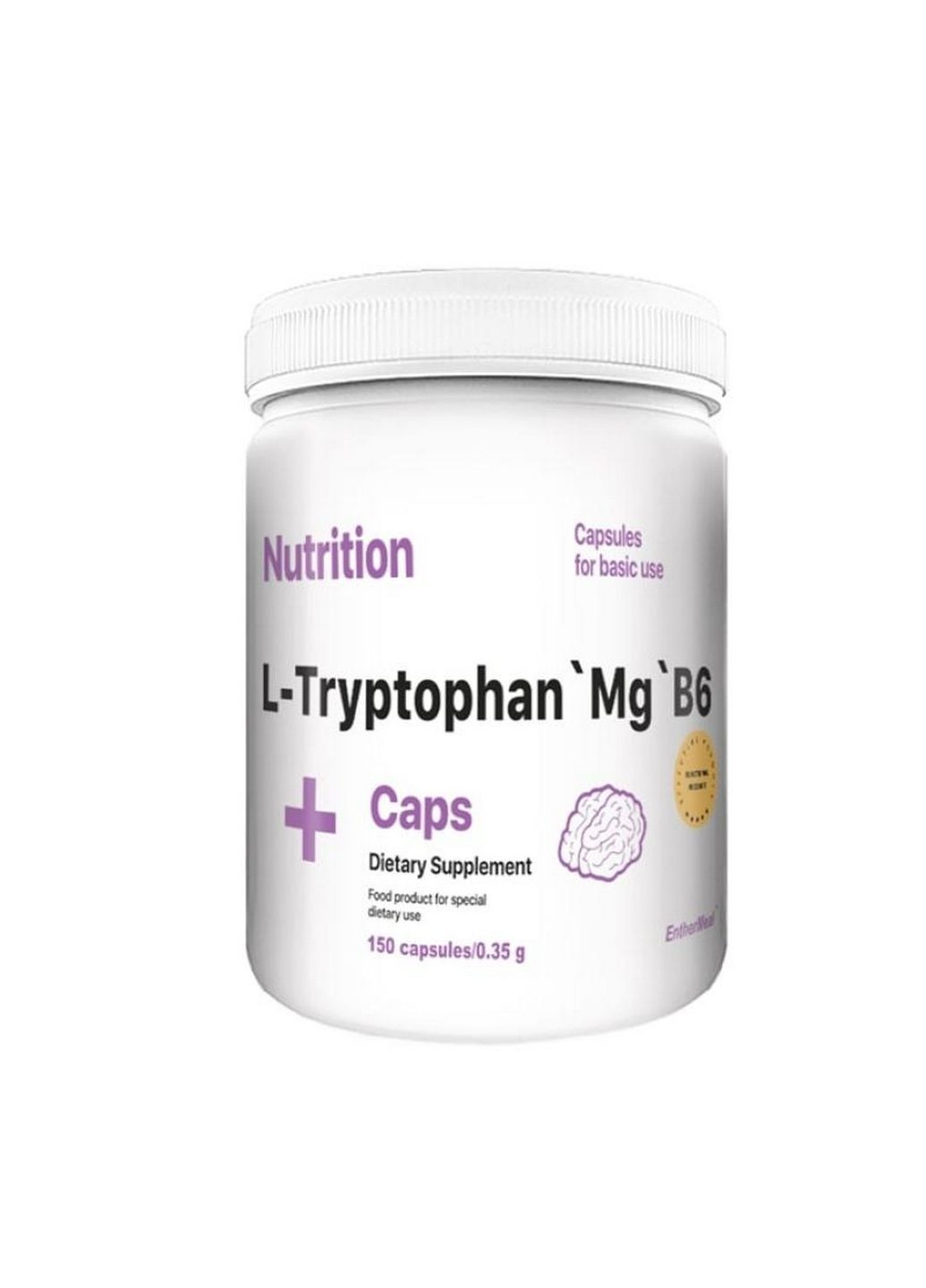 Аминокислота L-Tryptophan`Mg`B6, 150 капсул EntherMeal (294925790)