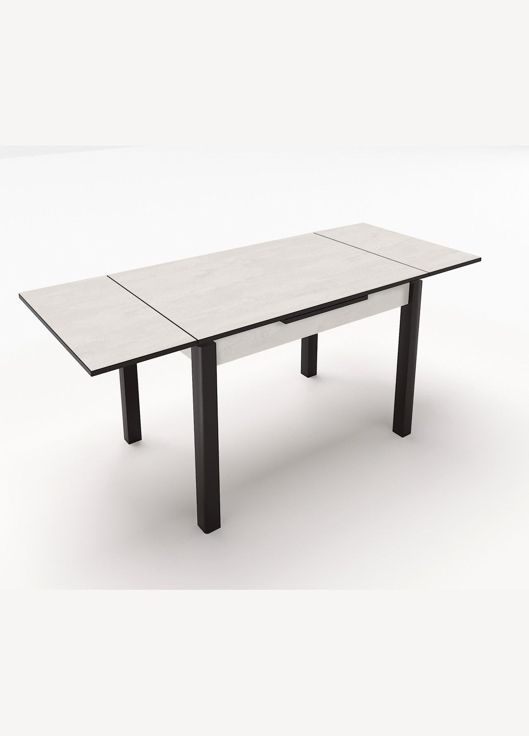 Обідній стіл розкладний Марсель 900 1600х900 мм Венге/Шовковий камінь Fusion Furniture (341525430)