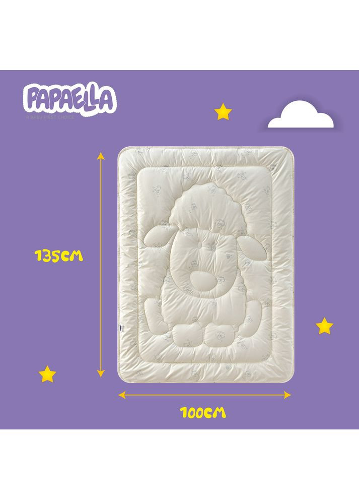 Набор детский зимний в кроватку шерстяное одеяло 100х135 см и подушка 40х60 см теплый для детей PAPAELLA (362587199)