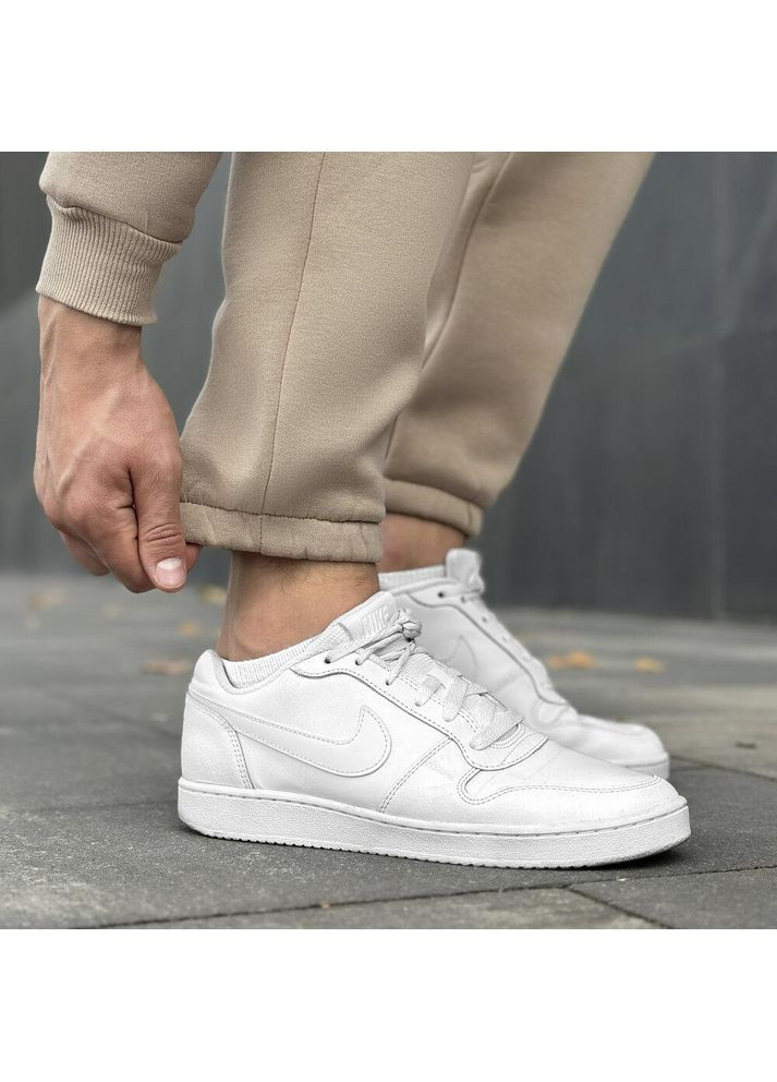 Чоловічі зимні штани Джоггери тринитка на флісі бежеві No Brand (355464327)