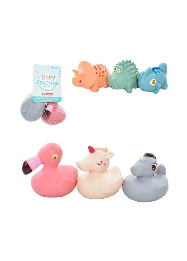 Набор игрушек для купания "Животные" цвет разноцветный ЦБ-00238823 No Brand (282925422)