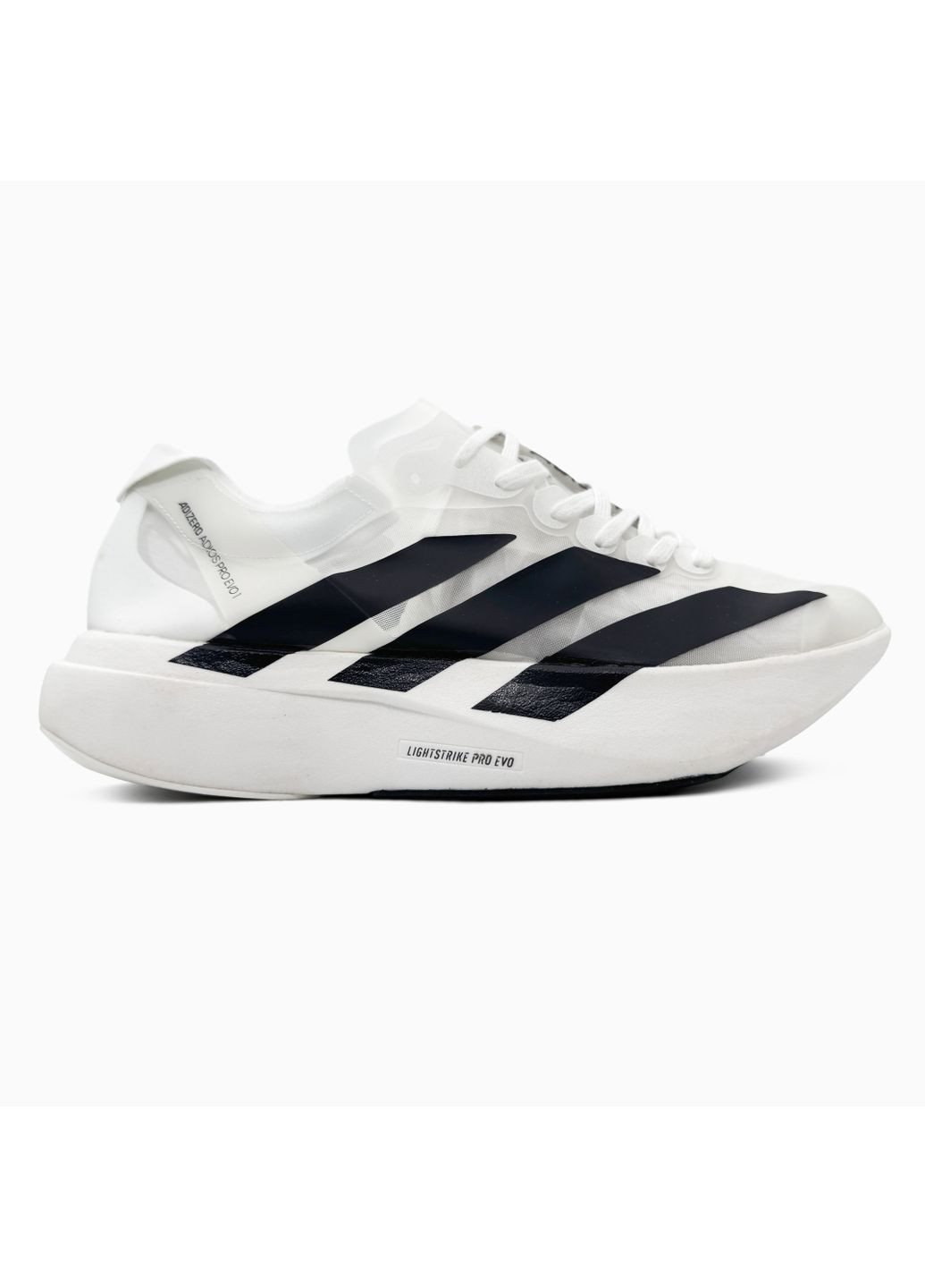 КРОССОВКИ ЖЕНСКИЕ ADIDAS ADIZERO EVO SL WHITE АДИДАС АДИЗЕРО ЕВО No Brand белые демисезоны (367177740)