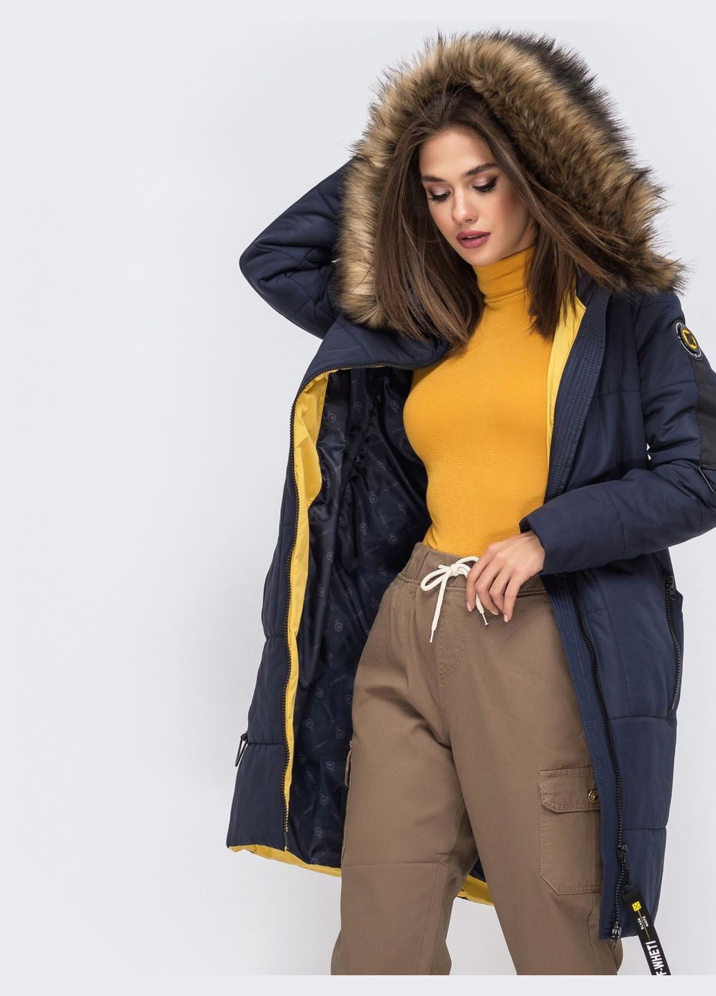 Синя куртка зимова Modniy OAZIS