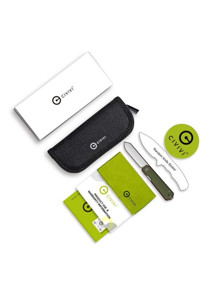 Ніж складаний Sendy Milled Green/Red C21004B-1 Civivi (353504359)