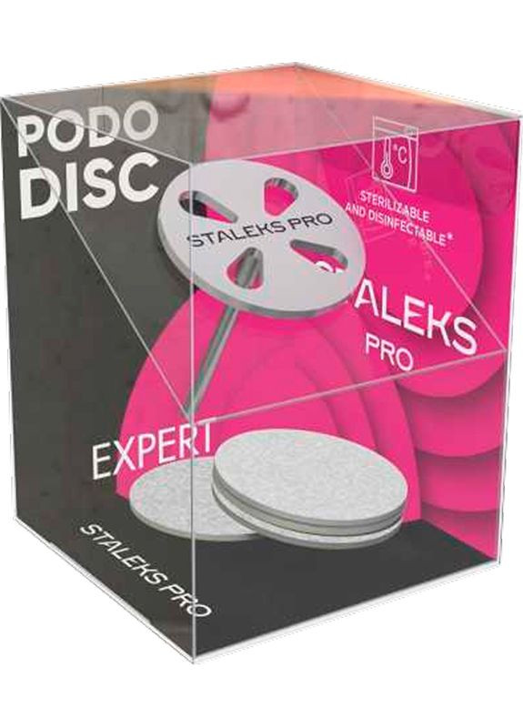 Педикюрный диск Pododisc Staleks Expert M в комплекте с изменяемым файлом 180 грит 20 мм, 5 шт Staleks PRO (368231370)