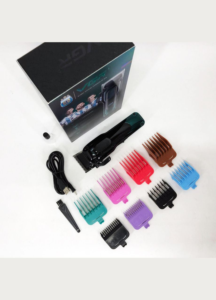 Профессиональный триммер с насадками V-013, Надежная машинка для стрижки, Электробритва NZ-482 для головы VGR (351486309)