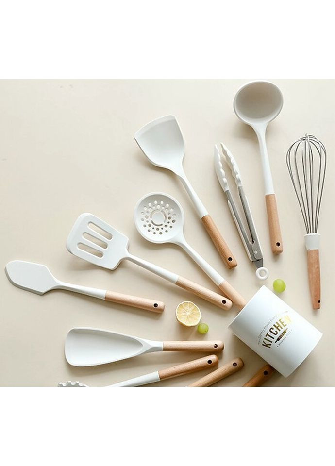 Набір кухонного приладдя 7367 11 предметів білий No Brand (322124414)