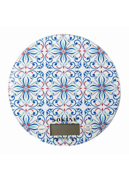 Весы кухонные до 5 кг электронные на батарейках SK-19023BL Sokany (369143331)