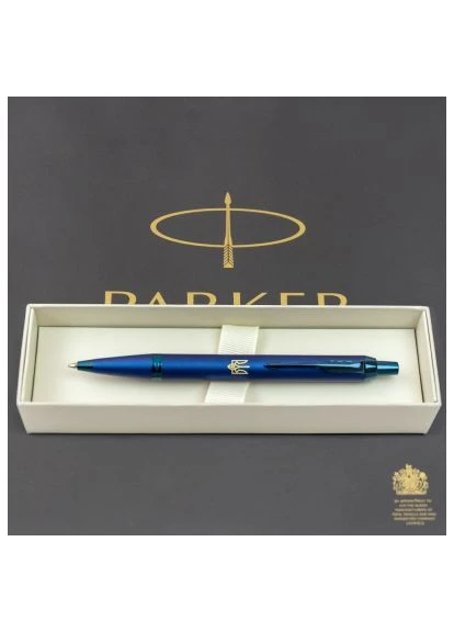 Шариковая ручка IM 17 Professionals UKRAINE Monochrome Blue BP Трезубец (28132_T001y) Parker IM 17 Professionals UKRAINE Monochrome Blue BP Т (400417809)