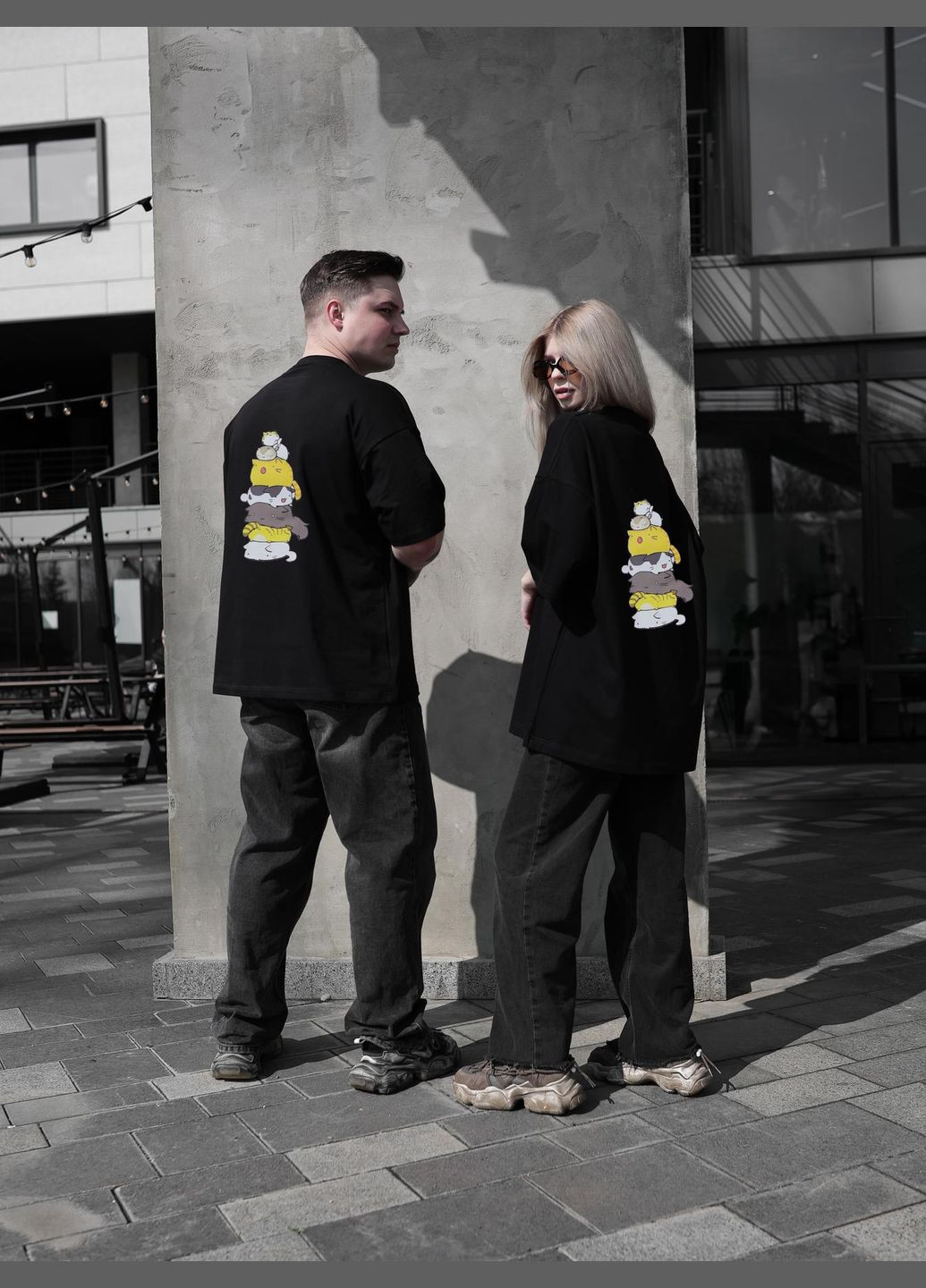 Парні футболки з принтом No Brand (328604777)