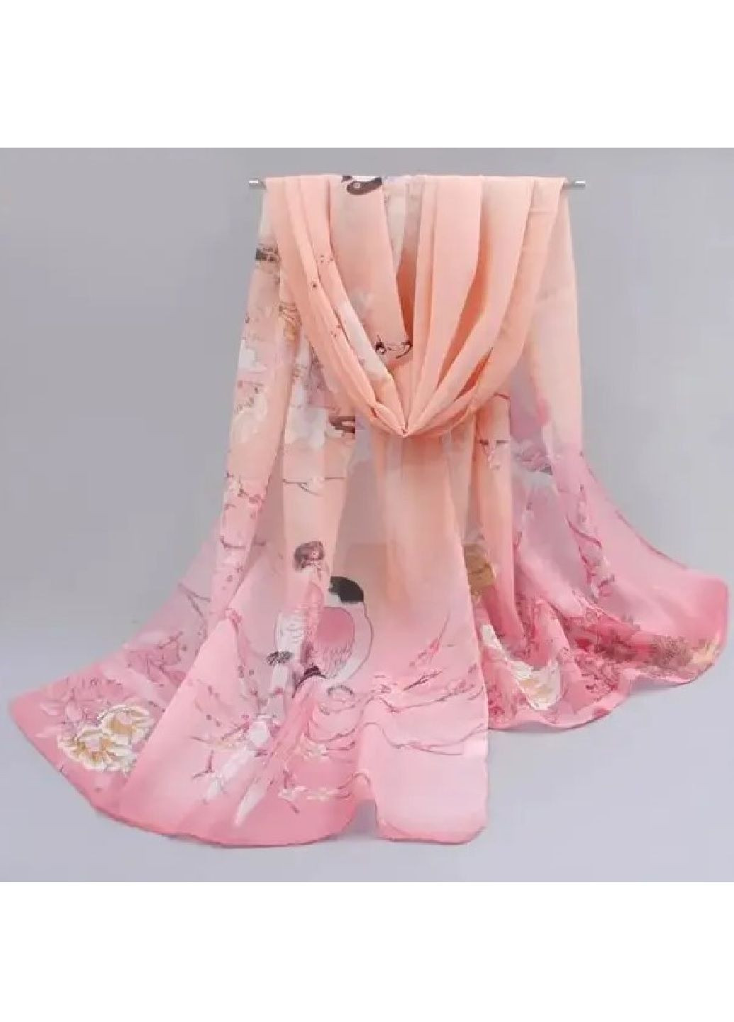 Шифоновый женский шарф с узором, 160*50 см No Brand (307174372)