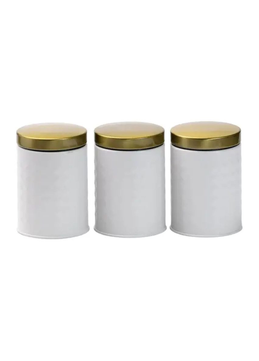 Набір для зберігання продуктів з нержавіючої сталі 4 штуки Білий HP33532 Haus Roland (353504205)