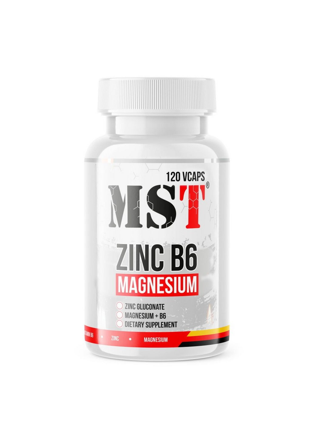 Стимулятор тестостерону Zinc B6 Magnesium, 120 вегакапсул MST (293342779)