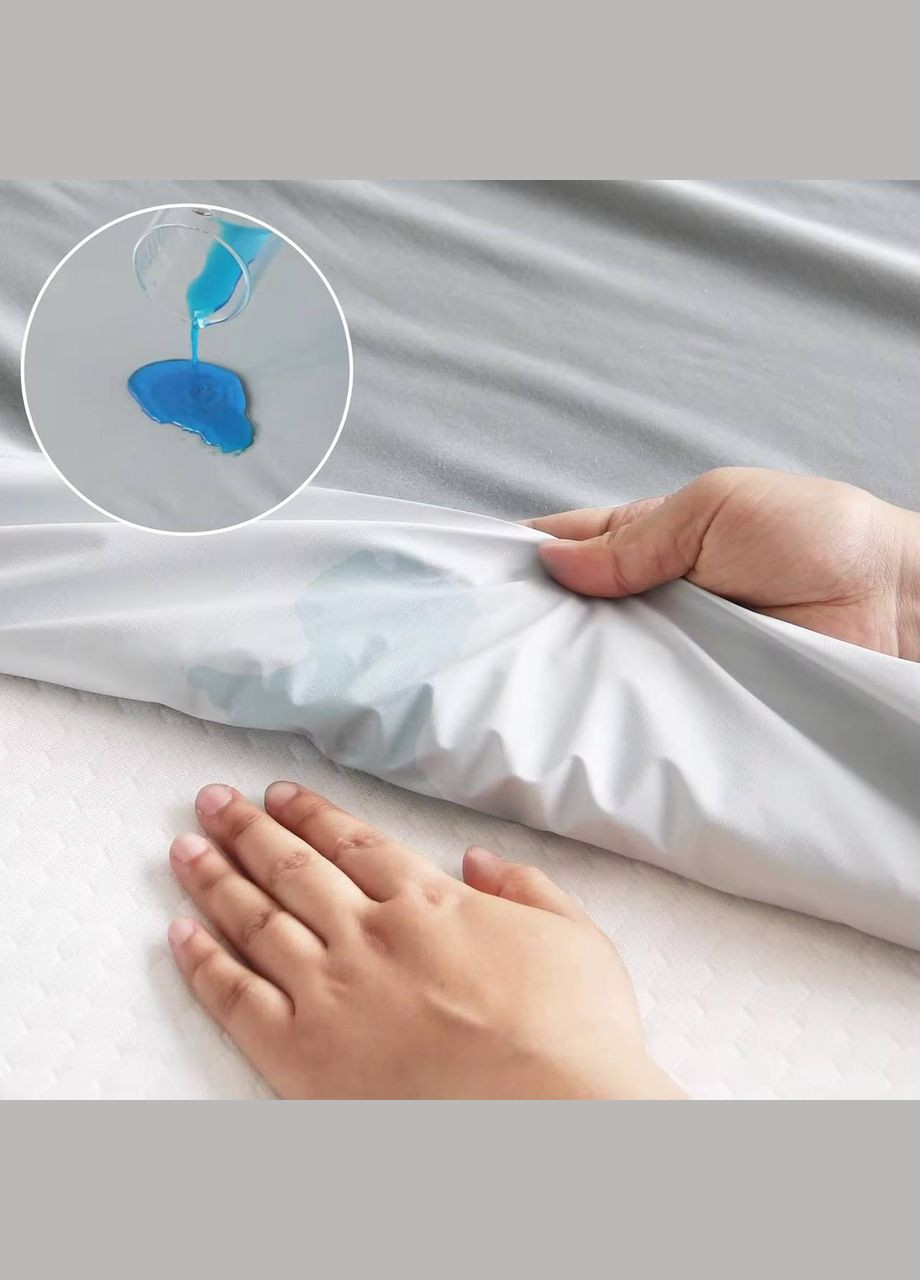 Наматрасник Водонепроницаемый чехол для кровати с резинкой по периметру 90х200 см No Brand (335413480)