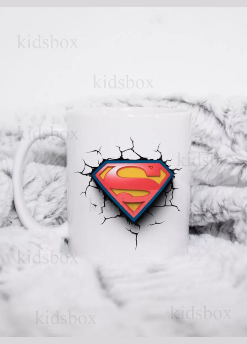 Кружка Супермен з принтом керамічна чашка Марвел Superman 330 мл (не 3Д) Uk_98 Shantou (316475697)
