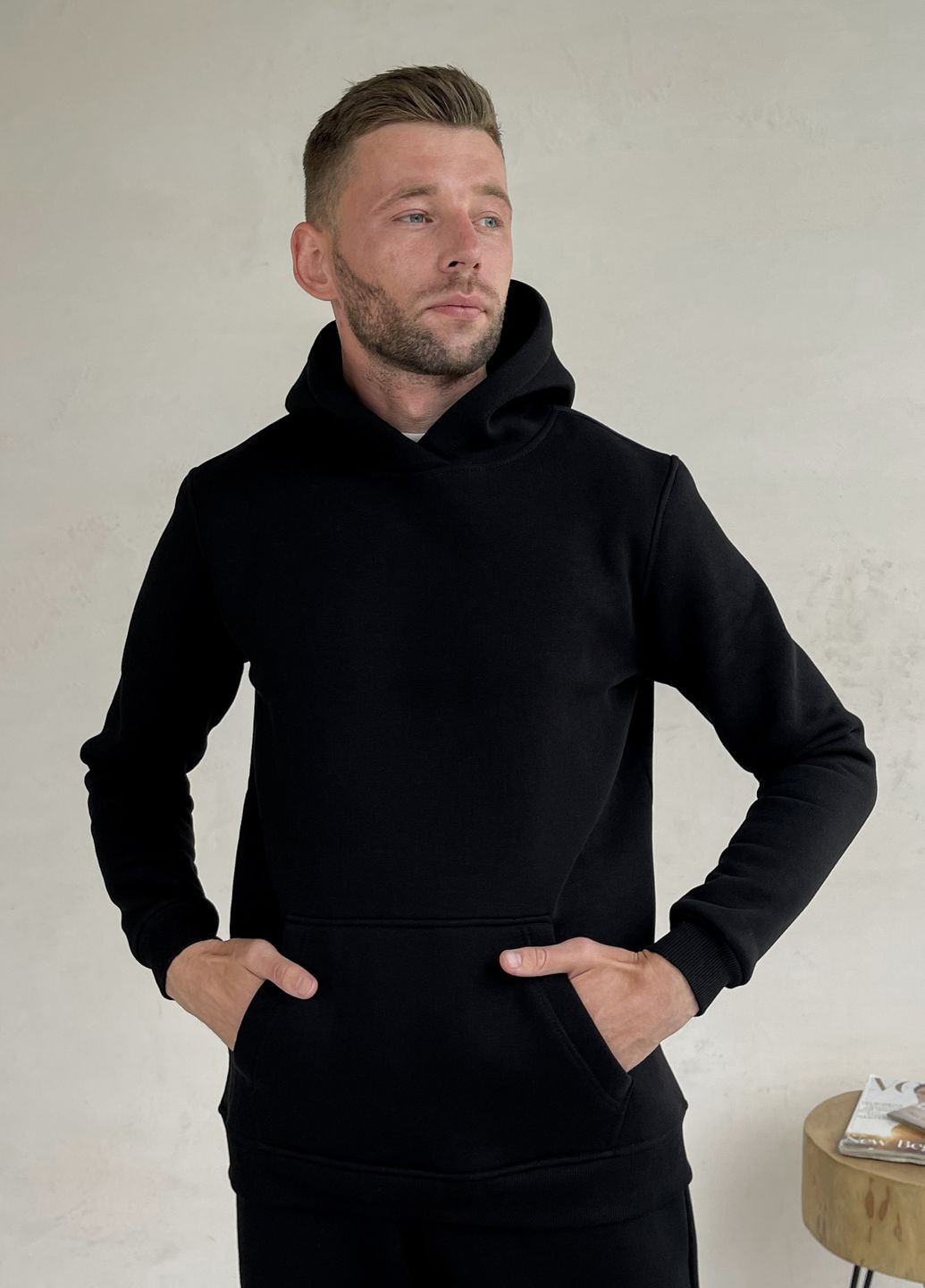 Тепле зимове чоловіче худі на флісі Merlini Анмас (304024259)