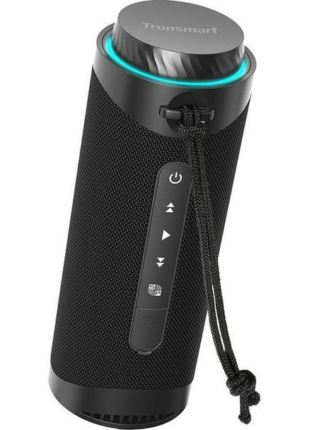 Колонка портативна T7 30Вт 360° звук SoundPulse Bluetooth 5.3 IPX7, RGB-підсвічування, Black Tronsmart (342060461)