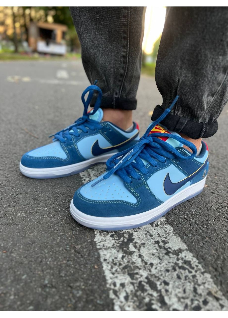 КРОССОВКИ ЖЕНСКИЕ NIKE SB DUNK LOW PRO X WHY SO SAD? THE PREDATORY BIRD НАЙК СБ ДАНК No Brand комбинированные демисезоны (367170052)