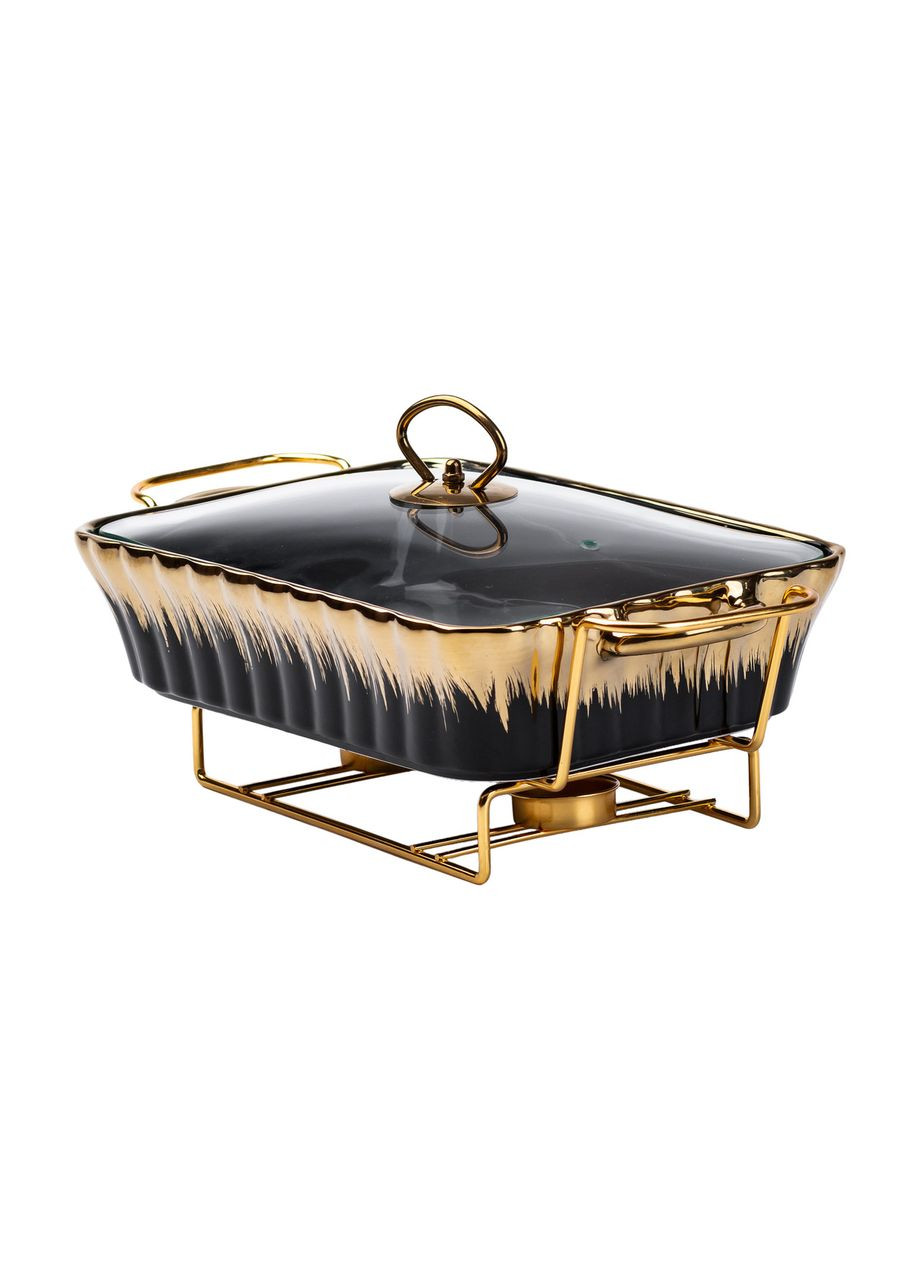 Мармит керамический 1,5-литровый прямоугольный черный Jooki (358705776)