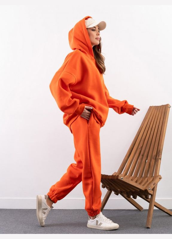 Теплый оверсайз костюм оранжевого цвета ISSA PLUS (279559231)