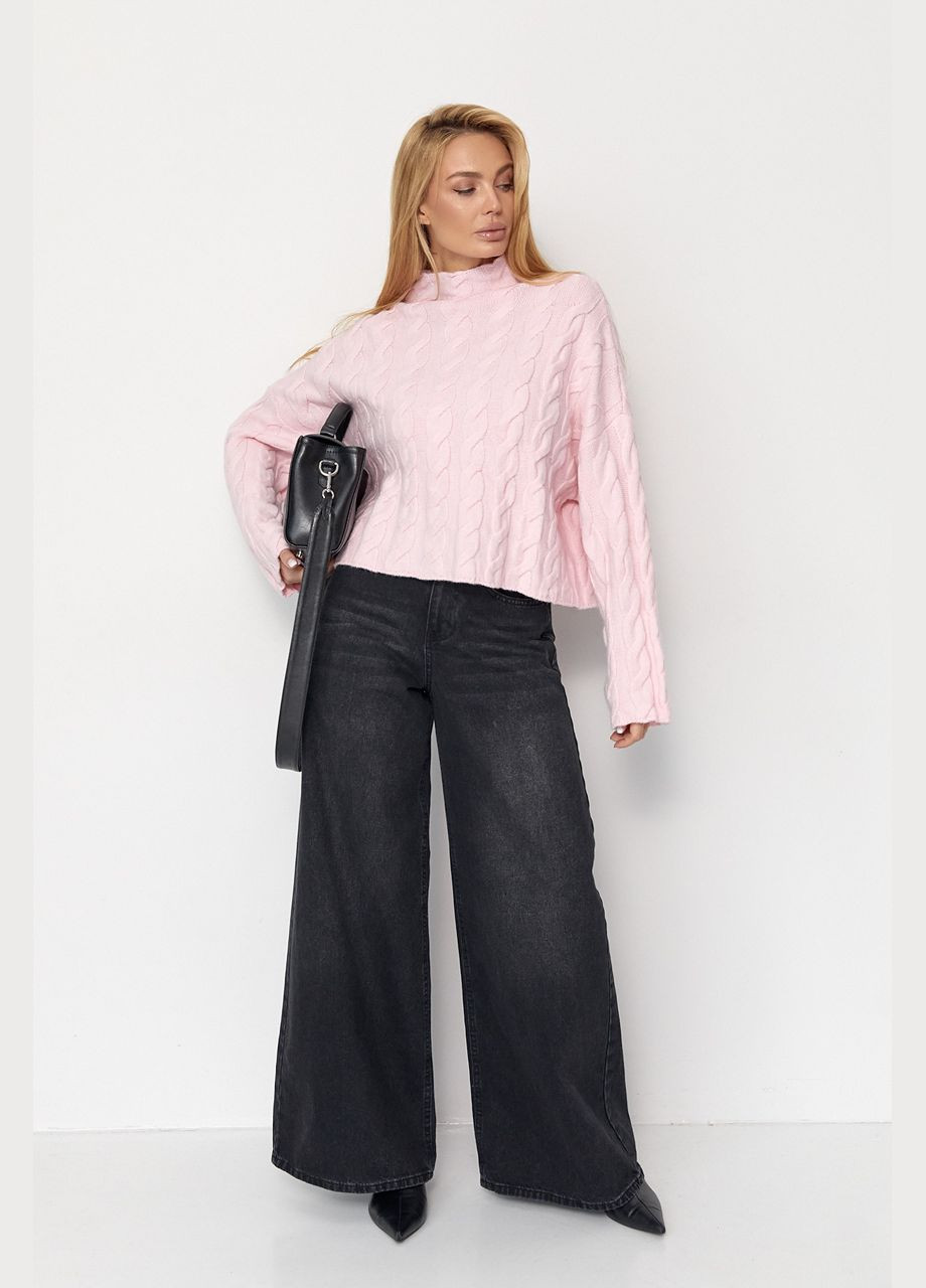 Широкі джинси з резинкою на поясі Lurex - (312383277)