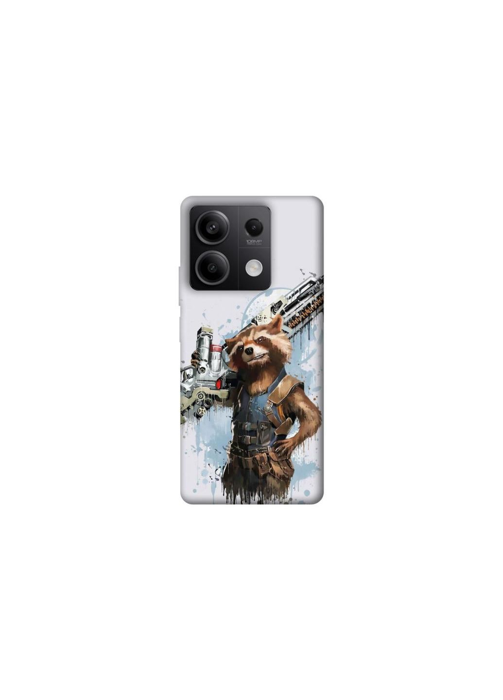 Чохол на Xiaomi Redmi Note 13 5G Rocket Raccoon Frontalka (354184191)