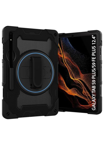 Чехол для планшета Samsung Galaxy S9 Plus (SM-X810/SM-X816)/S9 FE Plus (SM-X610/SM-X616) 12.4" Black (712917) BeCover Samsung Galaxy Tab S9 Plus (SM-X810/SM-X816)/S9 FE (366485447)