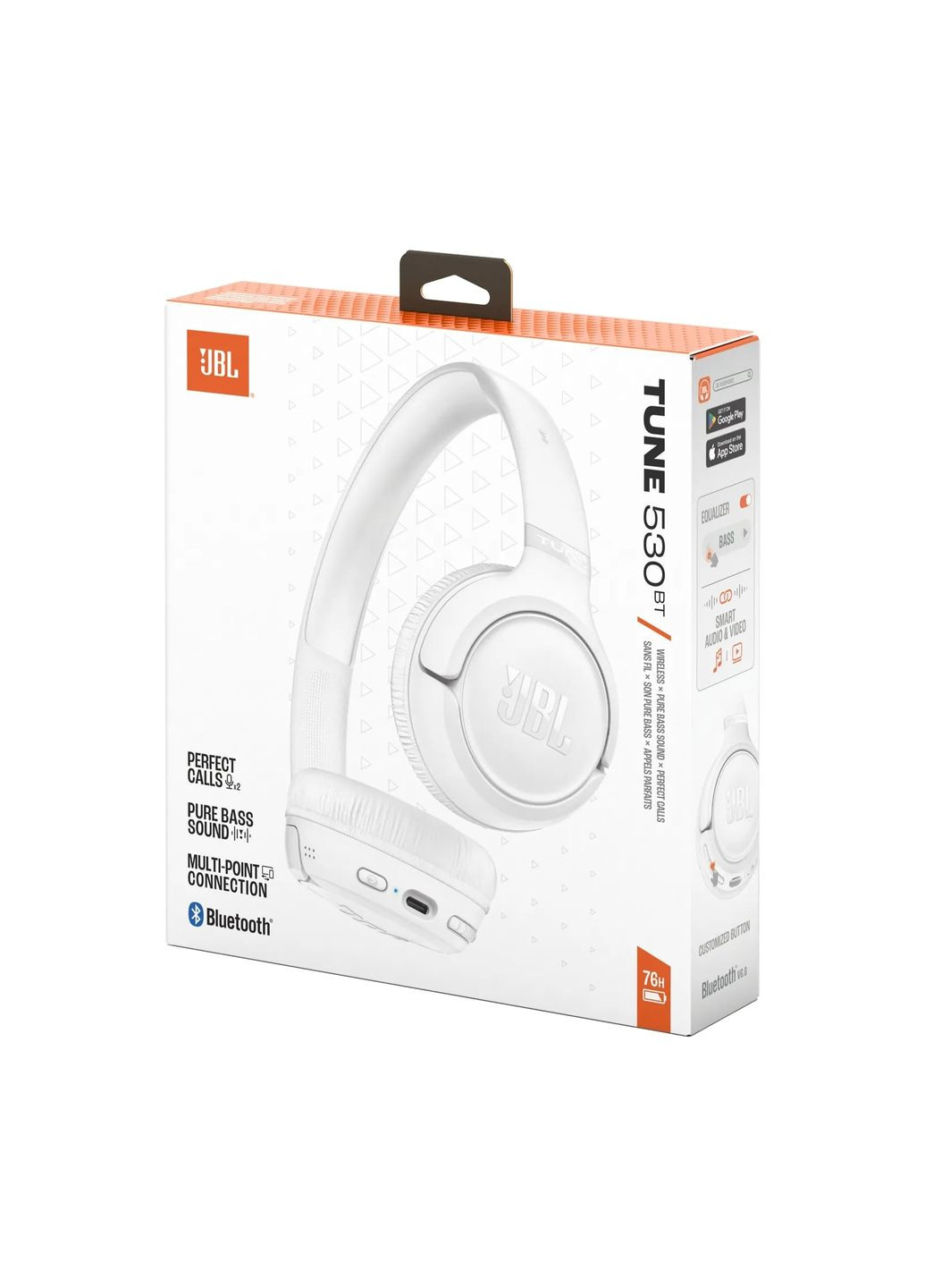 Bluetooth-гарнітура Tune 530BT White (JBLT530BTWHTEU) JBL (373001281)