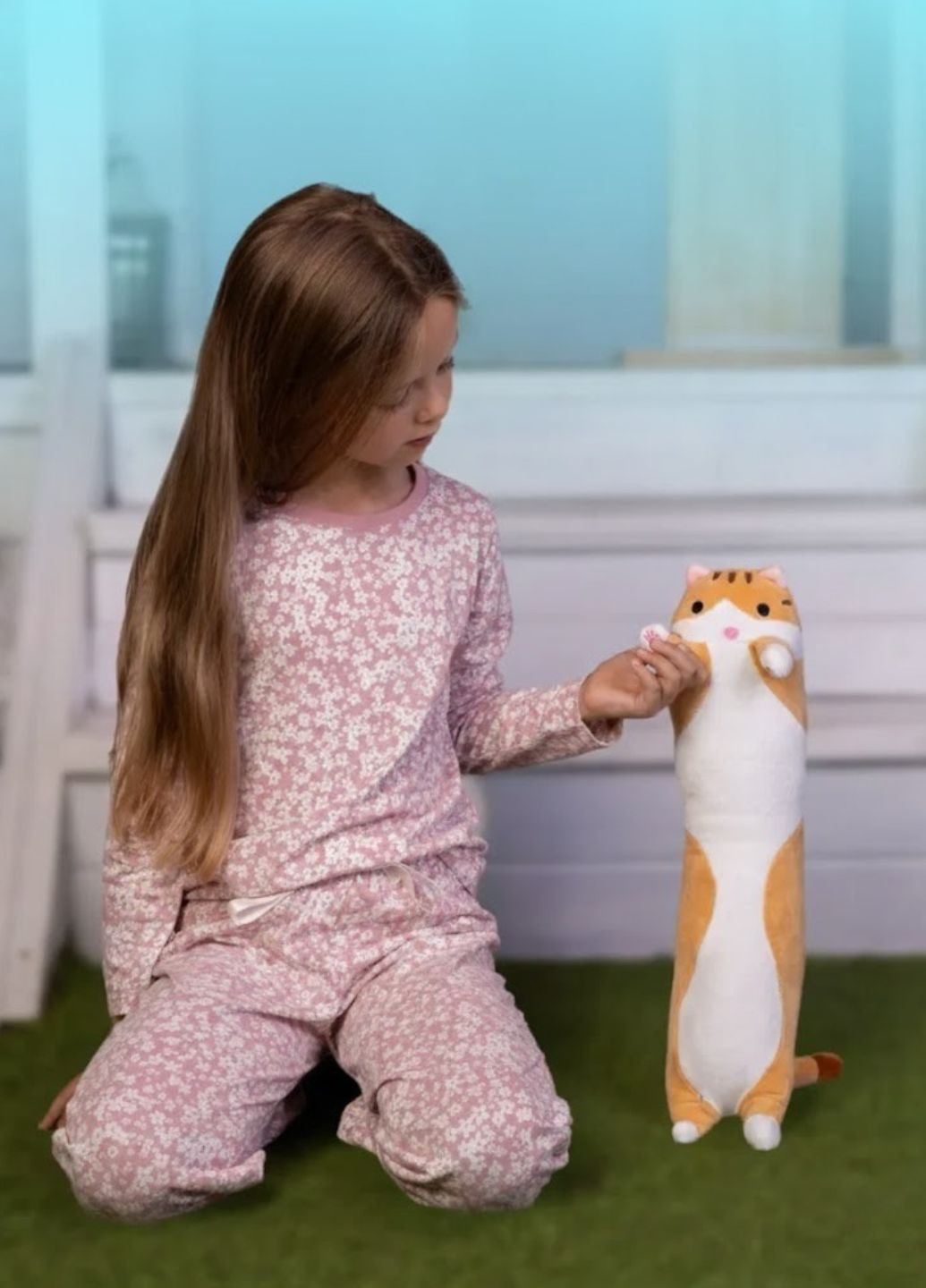 Плюшевая игрушка-обнимашка кот 50 см с молнией My Kigu (369931709)