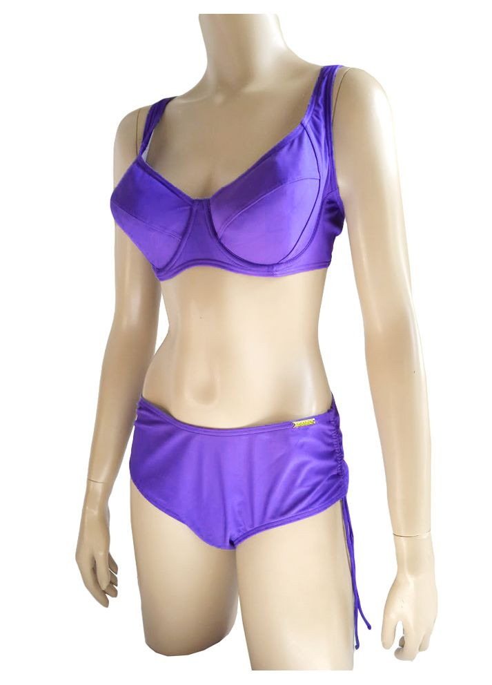 Бузковий літній роздільний купальник великого розміру з м'якою чашкою d класичний. модель 0338 арт.25321 роздільний Rivage Line