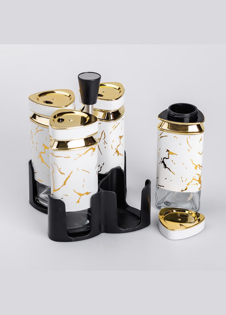 Набор банок для специй 4 шт. 120 мл карусель для хранения специй. Yiwu (322654057)