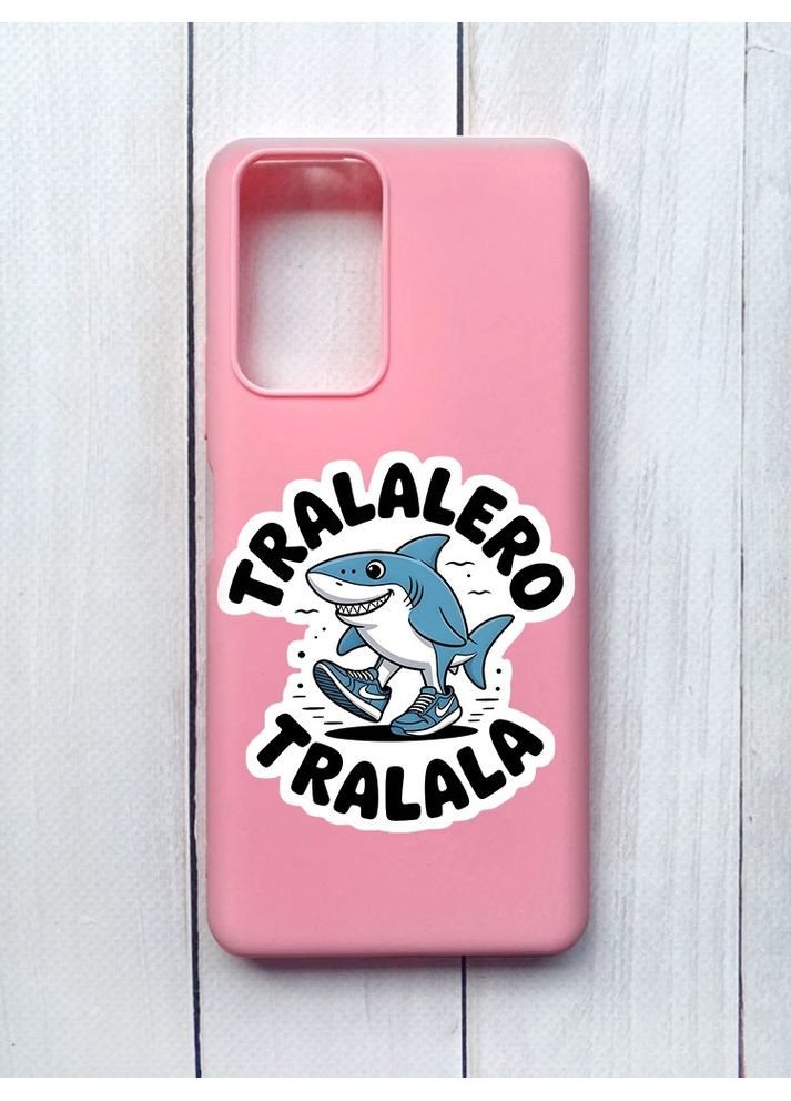 Матовый розовый на Xiaomi Redmi Note 10 Pro/10 Pro Max Акула Тралалеро Тралала (принт 416) Creative (361113130)