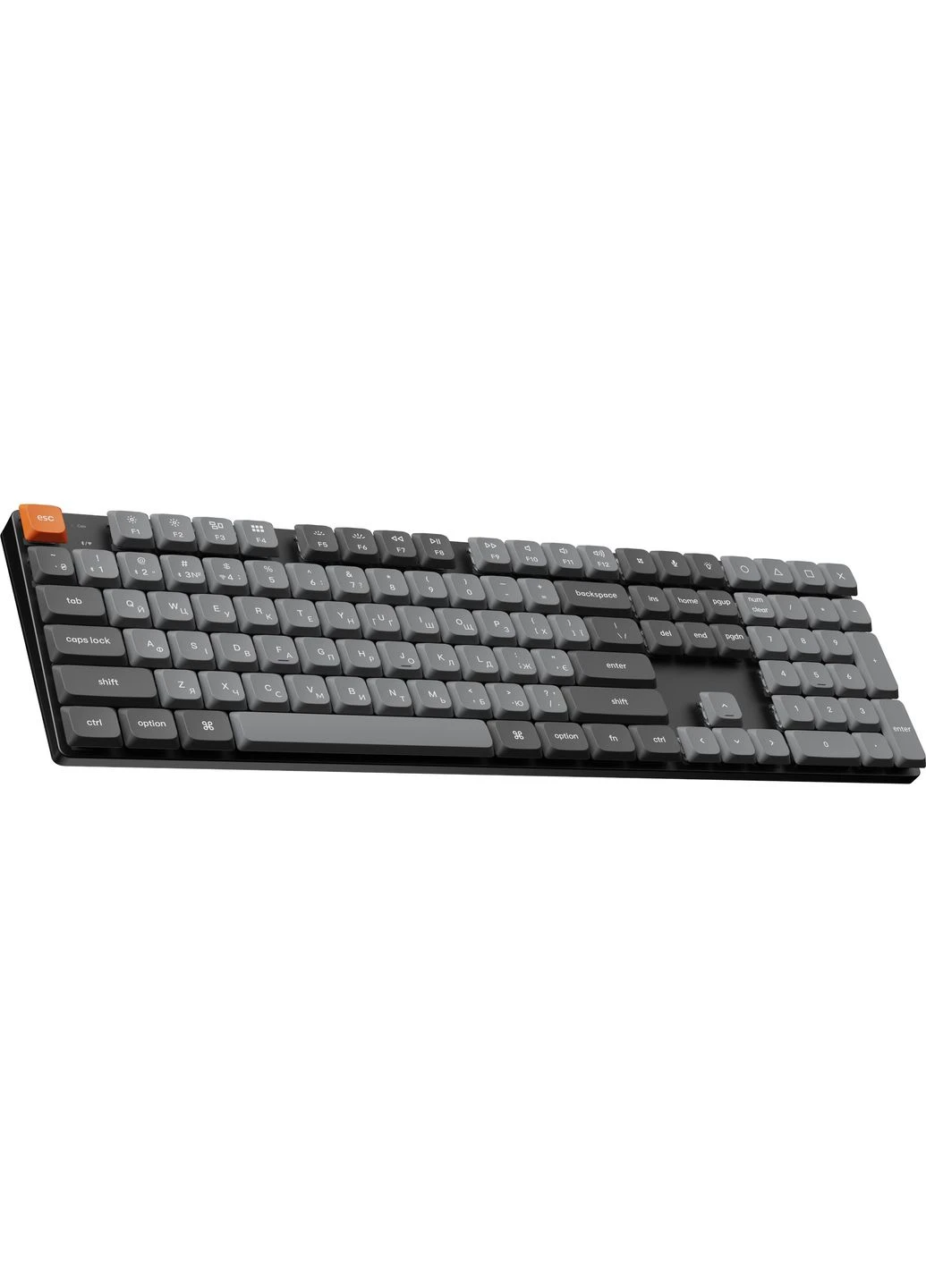 Клавіатура бездротова K5 Max, Gateron MX 2.0 Brown, Hot-Swap, RGB UA Black (K5M-H3-UA) Keychron (394756002)