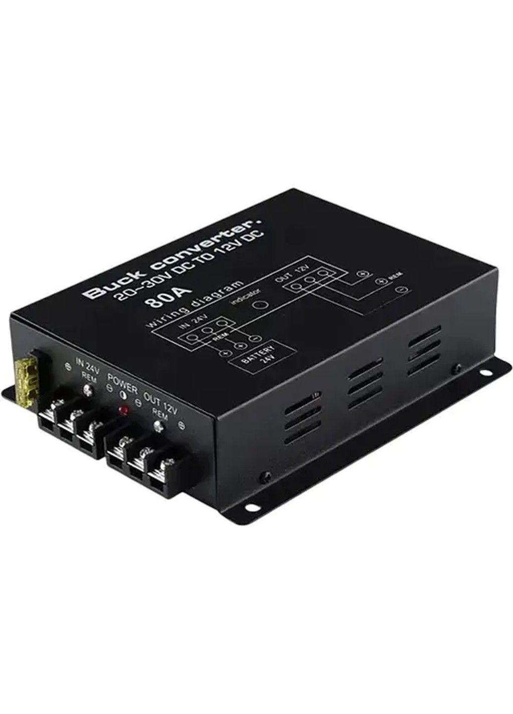 Автомобильный преобразователь DC24-12 80A No Brand (332634234)