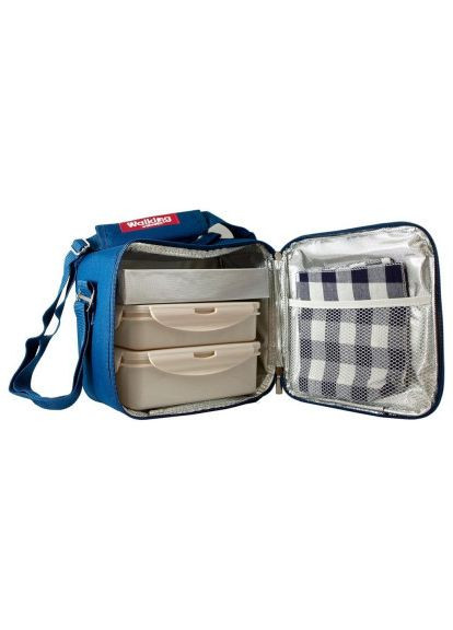 Набір для пікніка (BG-3652-BL) Bergner Walking business 23х22х13.5 см 5 предметів (369879259)