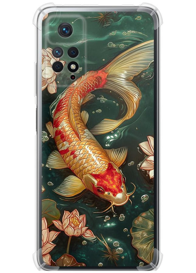 Силикон с усиленными углами чехол 'Мелодия Лотоса' для Endorphone Xiaomi Redmi Note 12 Pro (291124978)