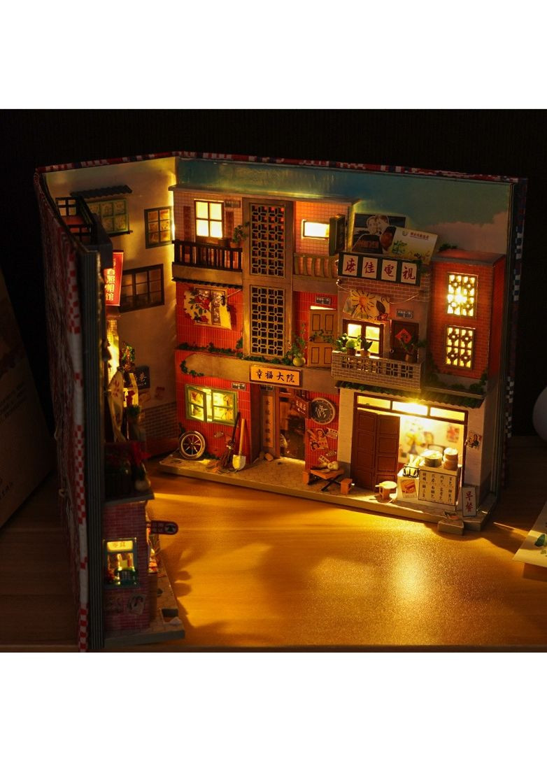 Бук Нук Старинный переулок Book Nook Time Old Alley книжный уголок DIY TC-26 + купол No Brand (362452751)