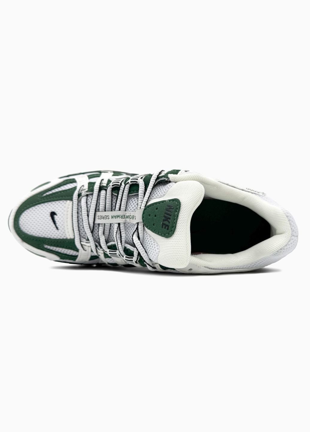 Зелені Осінні кросівки чоловічі і жіночі nike p-6000 white green black | найк р-6000 зелені No Brand
